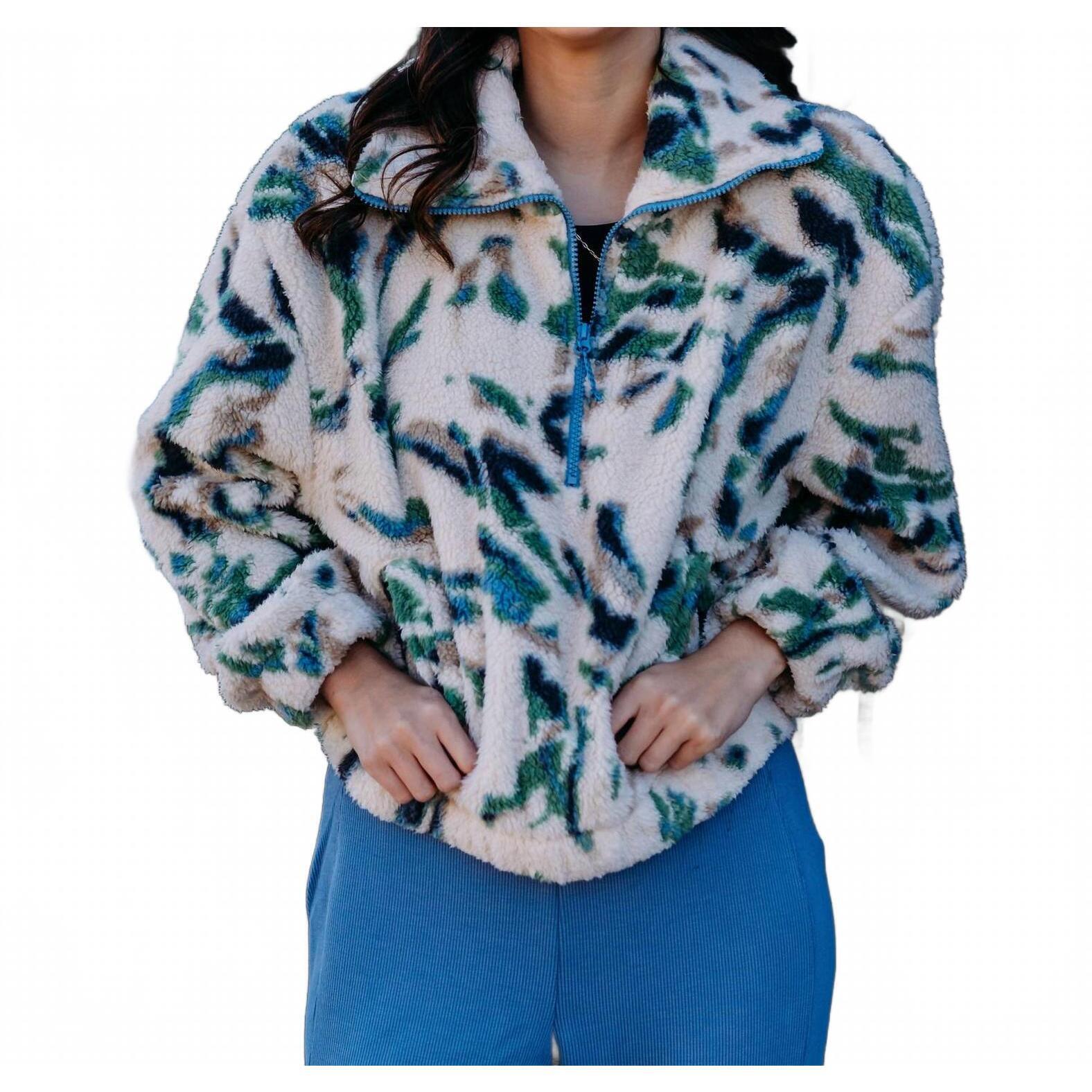 New Billabong Barra Fleece Half Zip Sweatshirt In White Cap
